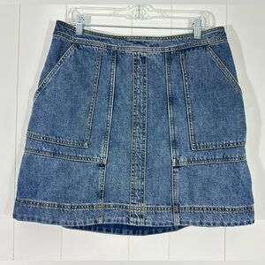 CAbi Blue Denim Mini Skirt